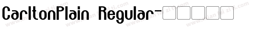 CarltonPlain Regular字体转换